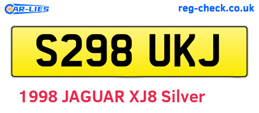 S298UKJ are the vehicle registration plates.