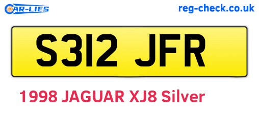 S312JFR are the vehicle registration plates.