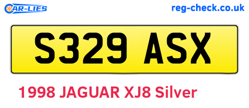 S329ASX are the vehicle registration plates.