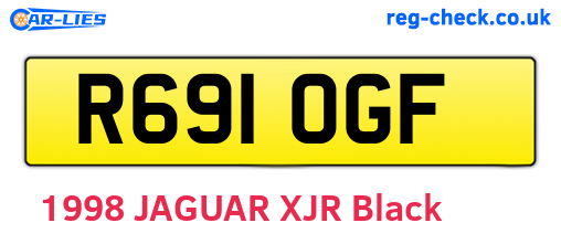 R691OGF are the vehicle registration plates.
