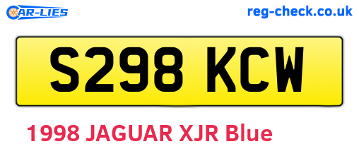 S298KCW are the vehicle registration plates.