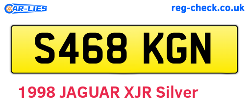 S468KGN are the vehicle registration plates.