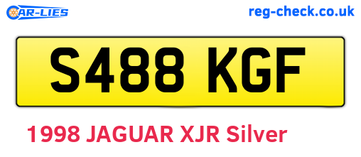 S488KGF are the vehicle registration plates.