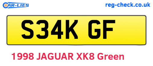 S34KGF are the vehicle registration plates.