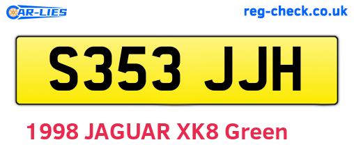 S353JJH are the vehicle registration plates.