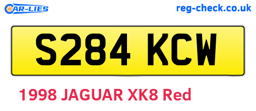 S284KCW are the vehicle registration plates.