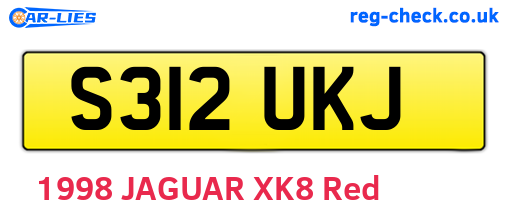 S312UKJ are the vehicle registration plates.