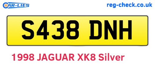 S438DNH are the vehicle registration plates.