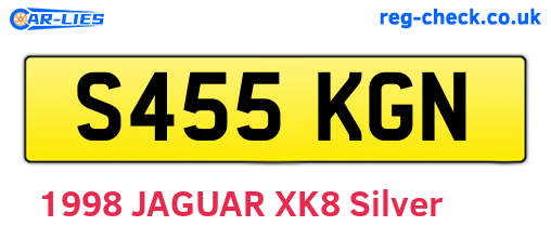 S455KGN are the vehicle registration plates.