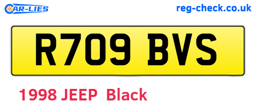 R709BVS are the vehicle registration plates.