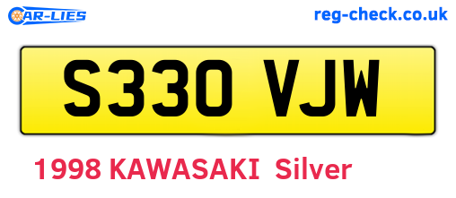 S330VJW are the vehicle registration plates.