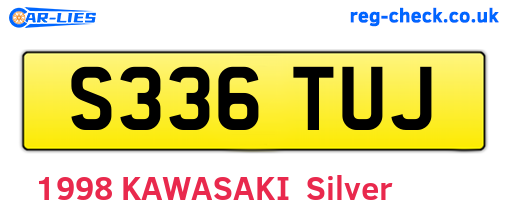 S336TUJ are the vehicle registration plates.