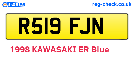 R519FJN are the vehicle registration plates.