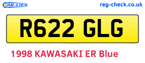 R622GLG are the vehicle registration plates.