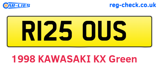R125OUS are the vehicle registration plates.