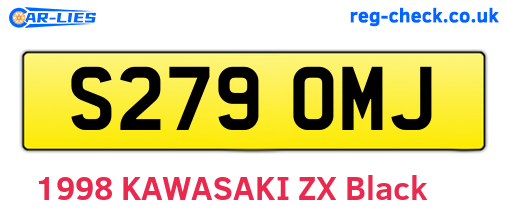 S279OMJ are the vehicle registration plates.