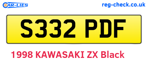S332PDF are the vehicle registration plates.