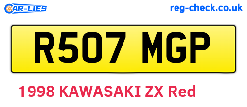 R507MGP are the vehicle registration plates.
