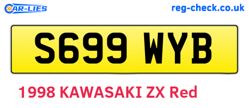 S699WYB are the vehicle registration plates.