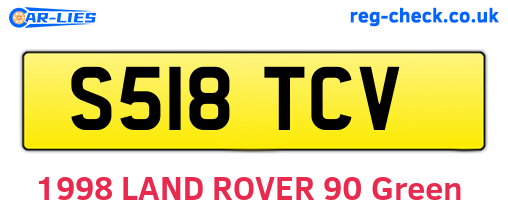 S518TCV are the vehicle registration plates.