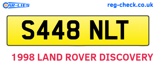 S448NLT are the vehicle registration plates.
