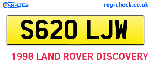 S620LJW are the vehicle registration plates.