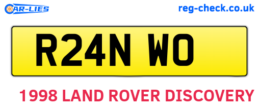 R24NWO are the vehicle registration plates.