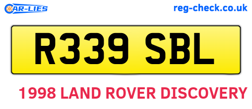 R339SBL are the vehicle registration plates.