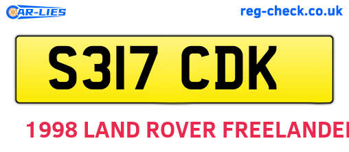 S317CDK are the vehicle registration plates.