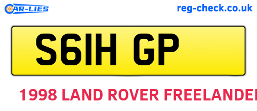 S61HGP are the vehicle registration plates.