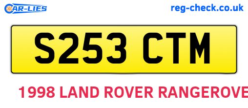 S253CTM are the vehicle registration plates.