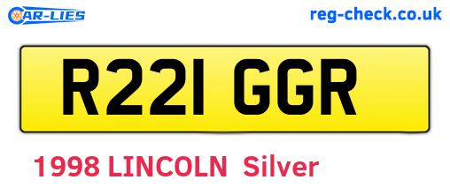 R221GGR are the vehicle registration plates.