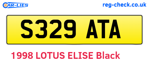 S329ATA are the vehicle registration plates.