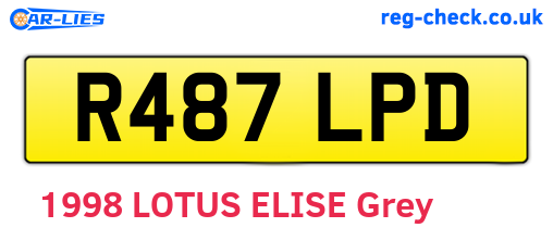 R487LPD are the vehicle registration plates.