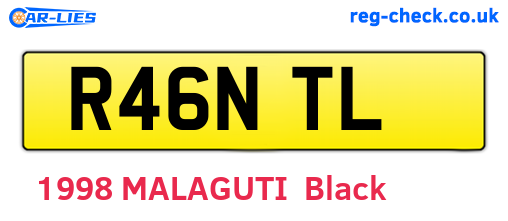 R46NTL are the vehicle registration plates.