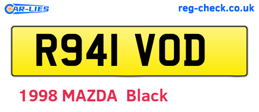 R941VOD are the vehicle registration plates.