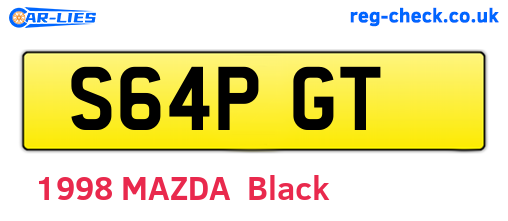 S64PGT are the vehicle registration plates.