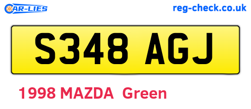 S348AGJ are the vehicle registration plates.
