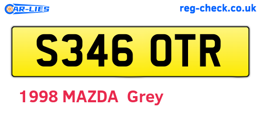 S346OTR are the vehicle registration plates.