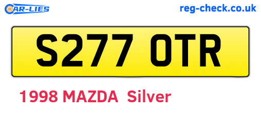 S277OTR are the vehicle registration plates.