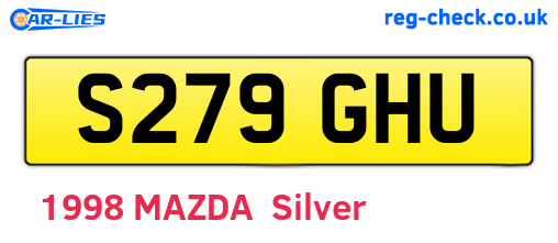 S279GHU are the vehicle registration plates.