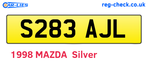S283AJL are the vehicle registration plates.