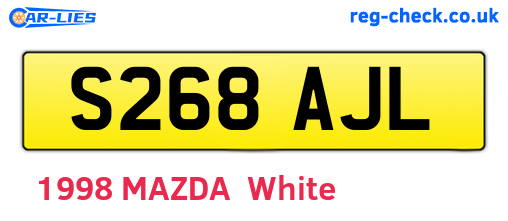 S268AJL are the vehicle registration plates.
