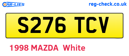 S276TCV are the vehicle registration plates.