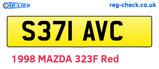 S371AVC are the vehicle registration plates.