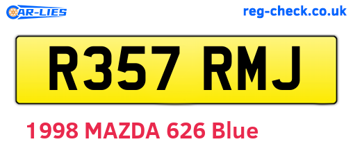 R357RMJ are the vehicle registration plates.