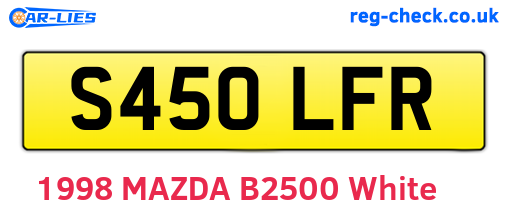 S450LFR are the vehicle registration plates.
