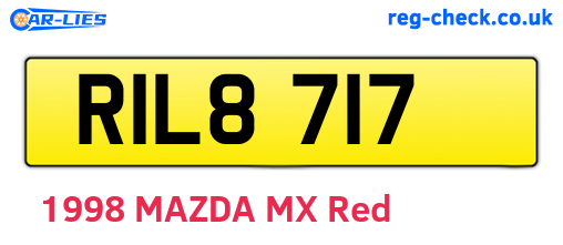 RIL8717 are the vehicle registration plates.