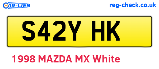 S42YHK are the vehicle registration plates.