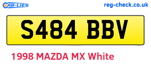 S484BBV are the vehicle registration plates.